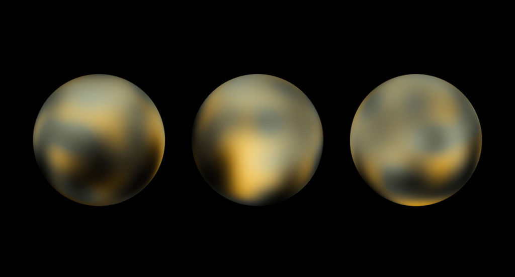 Plutone visto dall'Hubble Space Telescope