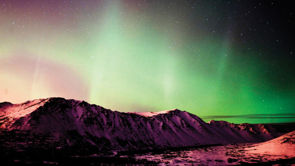 Un'aurora boreale fotografata dall'US Force
