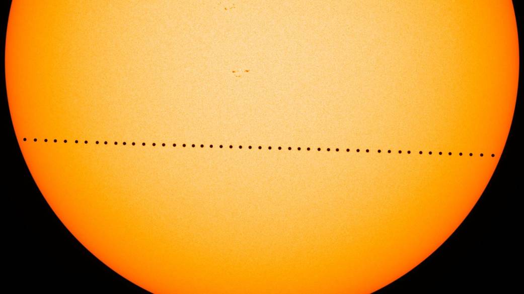 Il transito di Mercurio sul disco solare