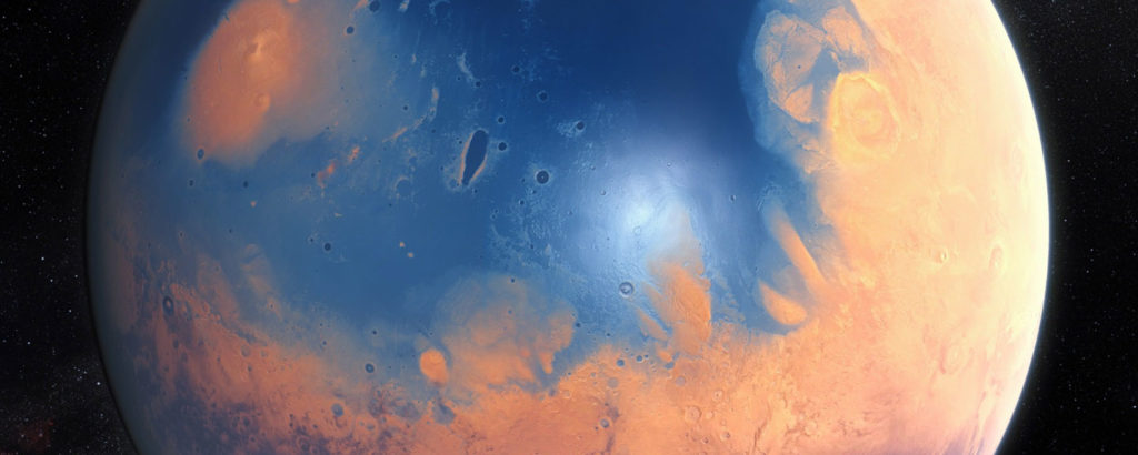 Nelle rocce sedimentarie circostanti il bacino Hellas le tracce di fiumi su Marte