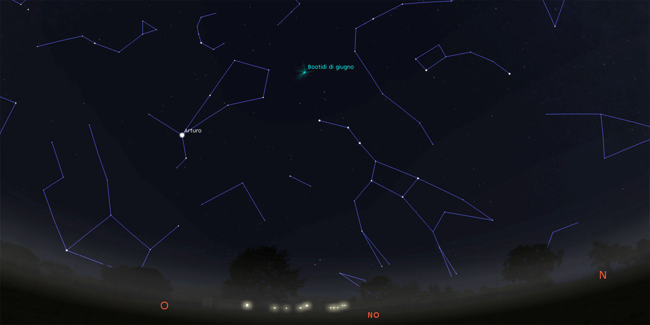 Lo sciame meteorico delle Bootidi di Giugno